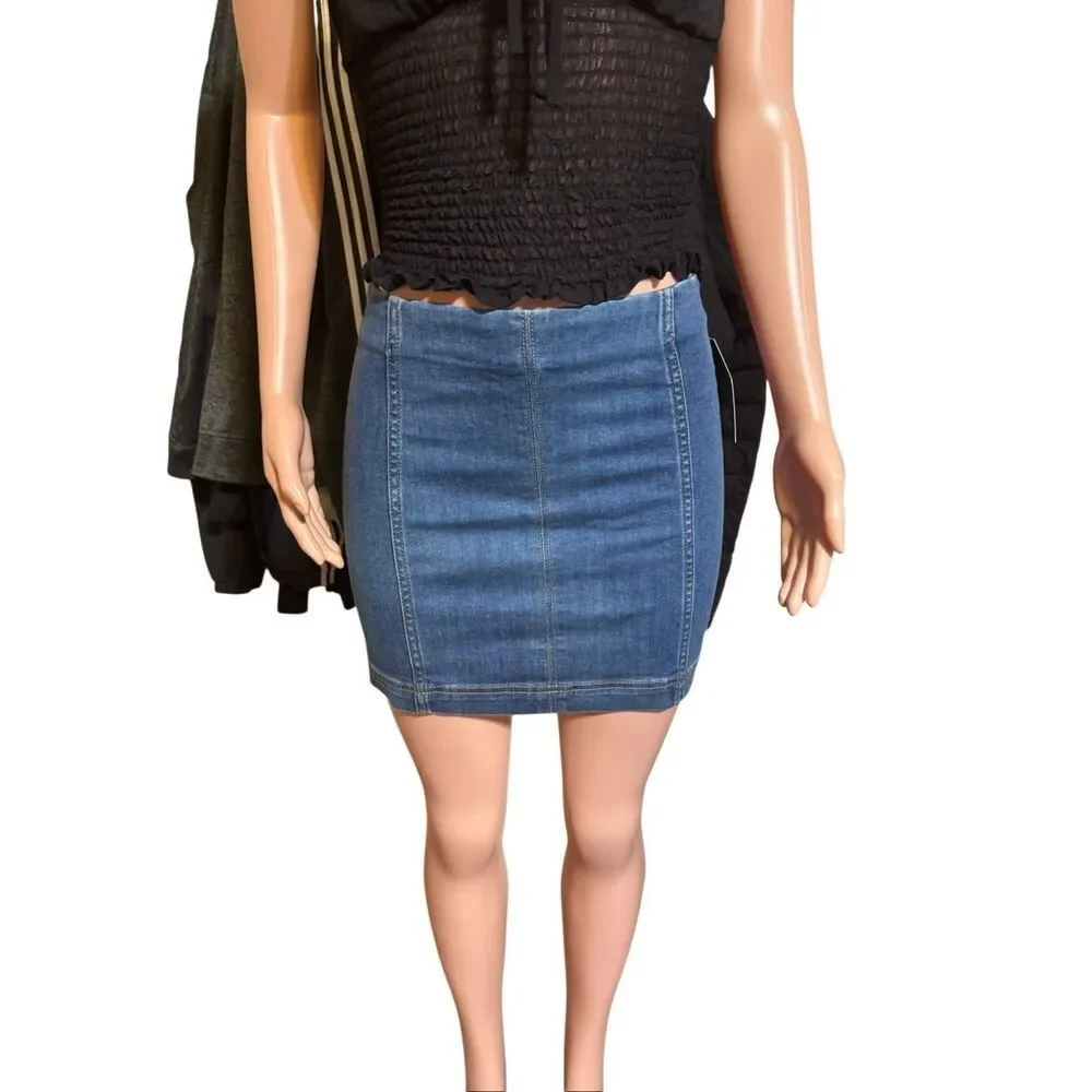 Wild fable women's mini denim skirt 2